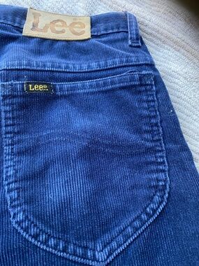 Vintage Lee / Men’s Blue Corduroy Pants / 30x34 / Straight Leg / Made in USA